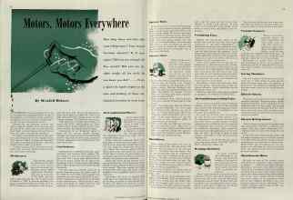 Better Homes & Gardens January 1939 Magazine Article: Motors, Motors Everywhere