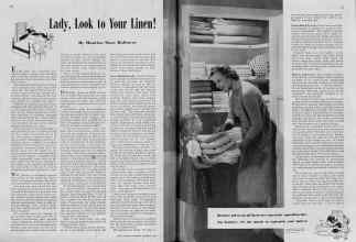 Better Homes & Gardens January 1939 Magazine Article: Lady, Look to Your Linen!
