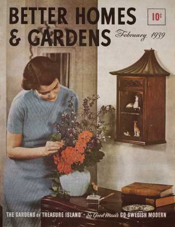 Better Homes & Gardens February 1939 Magazine Cover
