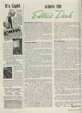 Better Homes & Gardens February 1939 Magazine Article: ACROSS THE Editor's Desk