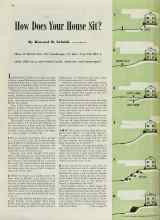 Better Homes & Gardens February 1939 Magazine Article: How Does Your House Sit?