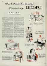 Better Homes & Gardens March 1939 Magazine Article: When Old and New Combine Harmoniously--THAT'S NEWS!