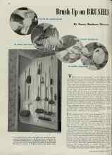 Better Homes & Gardens March 1939 Magazine Article: Brush Up on BRUSHES