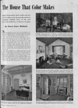 Better Homes & Gardens March 1939 Magazine Article: The House That Color Makes