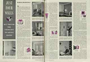 Better Homes & Gardens March 1939 Magazine Article: JUST FOUR WALLS
