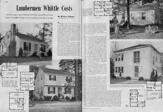Better Homes & Gardens March 1939 Magazine Article: Lumbermen Whittle Costs