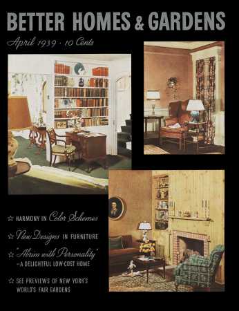 Better Homes & Gardens April 1939 Magazine Cover