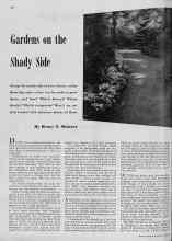Better Homes & Gardens April 1939 Magazine Article: Gardens on the Shady Side