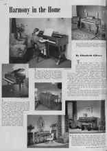 Better Homes & Gardens May 1939 Magazine Article: Harmony in the Home