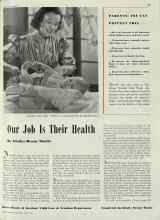 Better Homes & Gardens May 1939 Magazine Article: Our Job Is Their Health