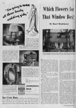 Better Homes & Gardens May 1939 Magazine Article: Which Flowers for That Window Box?