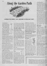 Better Homes & Gardens May 1939 Magazine Article: Along the Garden Path
