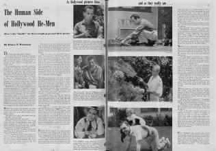 Better Homes & Gardens May 1939 Magazine Article: The Human Side of Hollywood He-Men