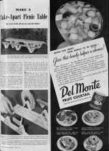 Better Homes & Gardens June 1939 Magazine Article: MAKE A Take-Apart Picnic Table