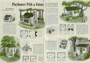 Better Homes & Gardens June 1939 Magazine Article: Playhouses With a Future