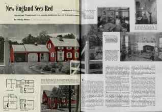 Better Homes & Gardens June 1939 Magazine Article: New England Sees Red.....all because six-room two-garage Tanglewood is so utterly faithful to fine old, Colonial tradition
