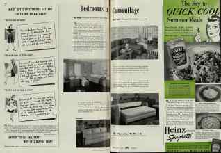 Better Homes & Gardens June 1939 Magazine Article: Bedrooms in Camouflage