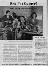 Better Homes & Gardens July 1939 Magazine Article: Down With Chaperons! AND UP WITH PARENTAL GUIDANCE