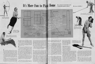 Better Homes & Gardens July 1939 Magazine Article: It's More Fun to Play at Home