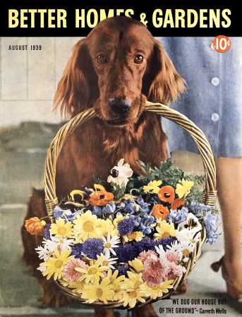 Better Homes & Gardens August 1939 Magazine Cover