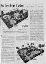 Better Homes & Gardens August 1939 Magazine Article: Feather Your Garden