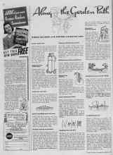Better Homes & Gardens August 1939 Magazine Article: Along the Garden Path