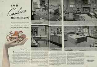Better Homes & Gardens August 1939 Magazine Article: HOW TO Combine FURNITURE PERIODS