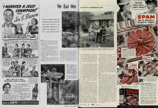 Better Homes & Gardens August 1939 Magazine Article: We Eat Out
