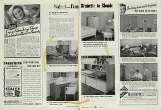 Better Homes & Gardens August 1939 Magazine Article: Walnut--From Brunette to Blonde