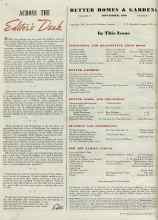 Better Homes & Gardens September 1939 Magazine Article: ACROSS THE Editor's Desk