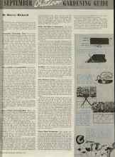 Better Homes & Gardens September 1939 Magazine Article: SEPTEMBER Outdoor GARDENING GUIDE