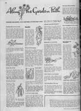 Better Homes & Gardens September 1939 Magazine Article: Along the Garden Path