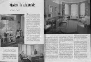 Better Homes & Gardens September 1939 Magazine Article: Modern Is Adaptable