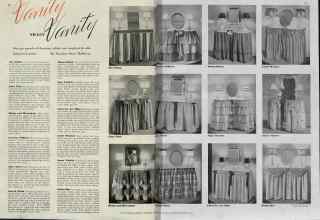 Better Homes & Gardens September 1939 Magazine Article: Vanity SWEET Vanity