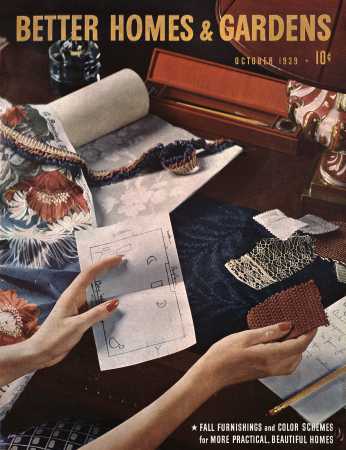 Better Homes & Gardens October 1939 Magazine Cover