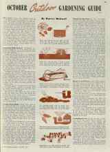Better Homes & Gardens October 1939 Magazine Article: OCTOBER Outdoor GARDENING GUIDE