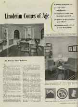 Better Homes & Gardens October 1939 Magazine Article: Linoleum Comes of Age