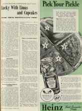 Better Homes & Gardens October 1939 Magazine Article: Lucky With Limas and Cupcakes