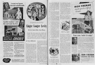 Better Homes & Gardens October 1939 Magazine Article: Linger Longer Levity