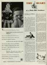 Better Homes & Gardens November 1939 Magazine Article: THE DIARY of a Plain Dirt Gardener REG. U.S. PAT. OFF.