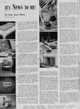 Better Homes & Gardens November 1939 Magazine Article: IT'S NEWS TO ME! REG. U.S. PAT. OFF.
