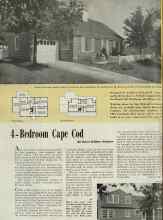 Better Homes & Gardens November 1939 Magazine Article: 4-Bedroom Cape Cod