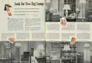 Better Homes & Gardens November 1939 Magazine Article: Look for Two-Tag Lamps