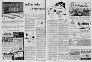 Better Homes & Gardens November 1939 Magazine Article: Send Your Garden to Winter Quarters