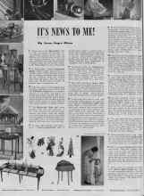 Better Homes & Gardens December 1939 Magazine Article: IT'S NEWS TO ME!