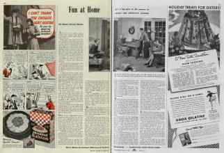 Better Homes & Gardens December 1939 Magazine Article: Fun at Home