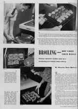 Better Homes & Gardens January 1940 Magazine Article: BROILING--HOT FROM YOUR RANGE