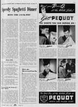 Better Homes & Gardens January 1940 Magazine Article: Speedy Spaghetti Dinner