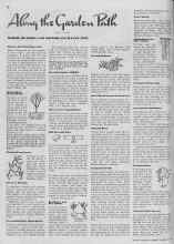 Better Homes & Gardens January 1940 Magazine Article: Along the Garden Path