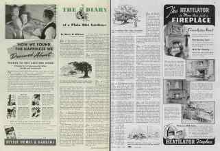 Better Homes & Gardens January 1940 Magazine Article: THE DIARY of a Plain Dirt Gardener